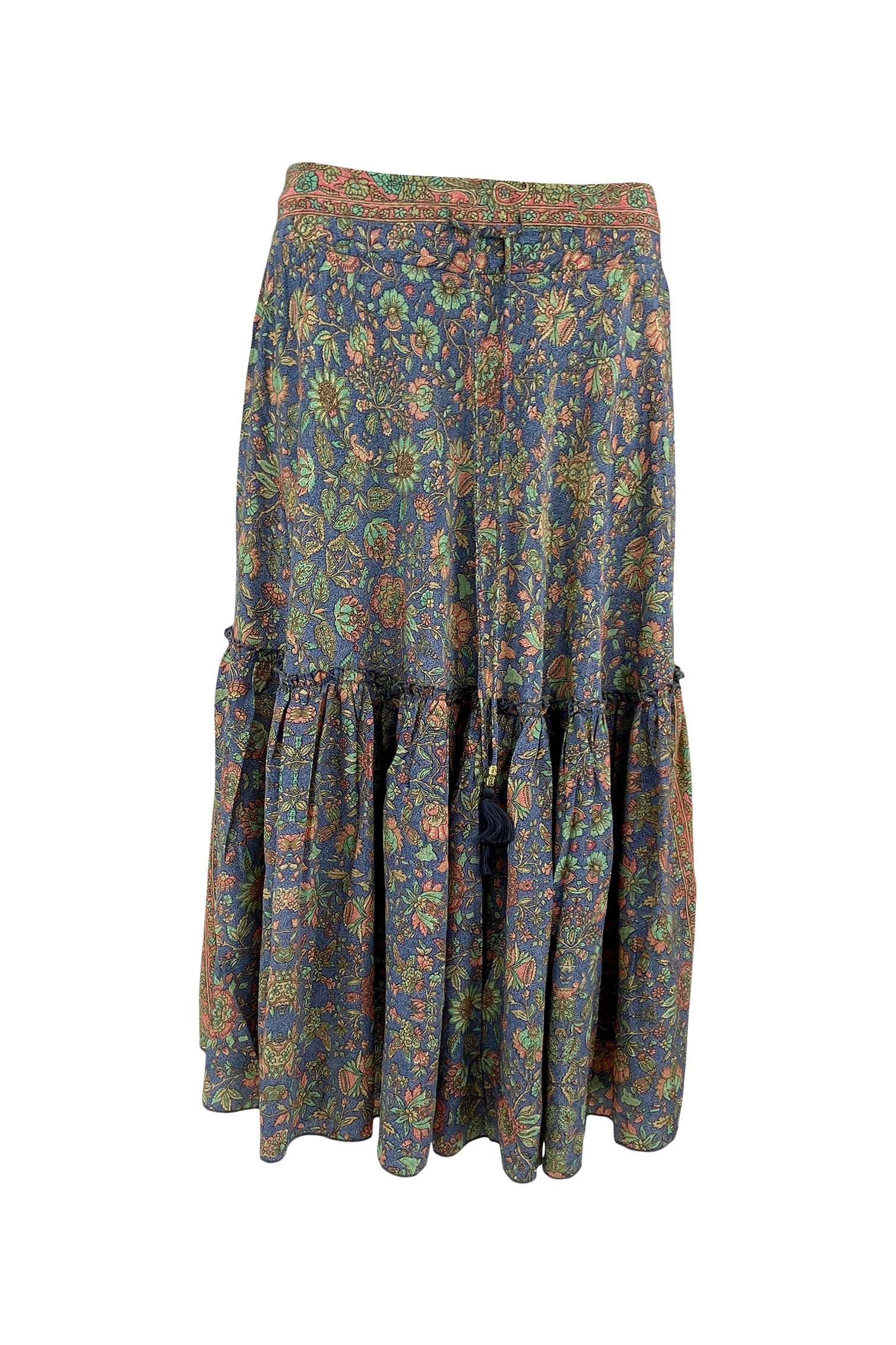 luna boho midi skirt