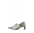 Medina Bianco Rowe Heel Step Down Mule White Snake