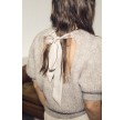 Co'Couture Coralie Bow Rib Knit Walnut