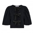 Co'Couture Pin Wide Bow Blouse Black