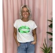 Co'Couture The Kiss Tee White/Green