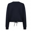 Co'Couture Clean Crop Tie Sweat Navy