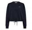 Co'Couture Clean Crop Tie Sweat Navy