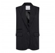 Co'Couture Ida Pin Single Oversize Vest Dark Grey