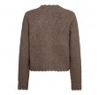 Co'Couture Pointelle Cardigan Walnut