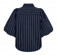 Co'Couture Sebi Stripe Puff Shirt Navy