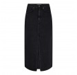 Co'Couture Vika Slit Denim Skirt Black