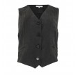 Continue Bobby Velvet Vest Black