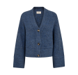 Freequent Money Cardigan Navy Blazer Melange