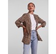 Pieces Bosella 3/4 Printed Blazer NOOS Natural/Leo