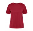 Pieces Ria SS Fold Up Solid Tee Noos BC High Risk Red