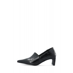 Medina Bianco Rowe Heel Step Down Mule Black Croco