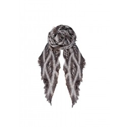 Black Colour Ayla Scarf Camel