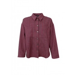 Black Colour Montreal Shirt Jacket Plum