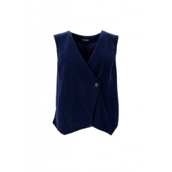 Black Colour New York Vest Navy