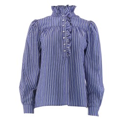 Continue Ariana Blouse Blue Stripe