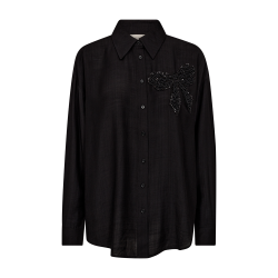 Freequent Bowy Shirt Black w. Black 