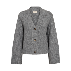 Freequent Money Cardigan Medium Grey Melange