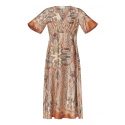 Love & Divine Dress Burned Paisley