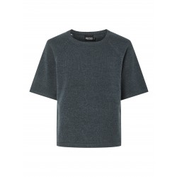 Pieces Mikela SS O-Neck Knit MM Ombre Blue