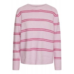 Pieces Olivia LS O-Neck Knit MM Pink Lavender Beetroot Purple