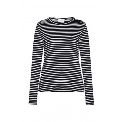 Sisters Point Eike Ls. Top Black/Cream