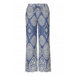 Sisters Point Gilma Pants Denim Blue/Cream