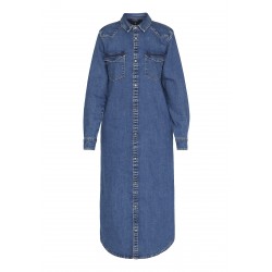 Sisters Point Onea L. Dress Mid Blue Wash