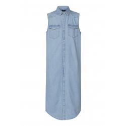 Sisters Point Osa Long Dress Light Blue Wash